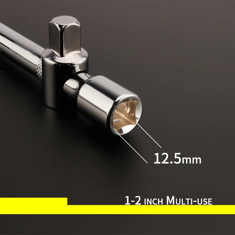 Crv Material 1/4" 3/8" 1/2" Drive Socket Wrench Extension Sliding T Bar Auto Repair Tools Sleeve Slide Bar Spanner