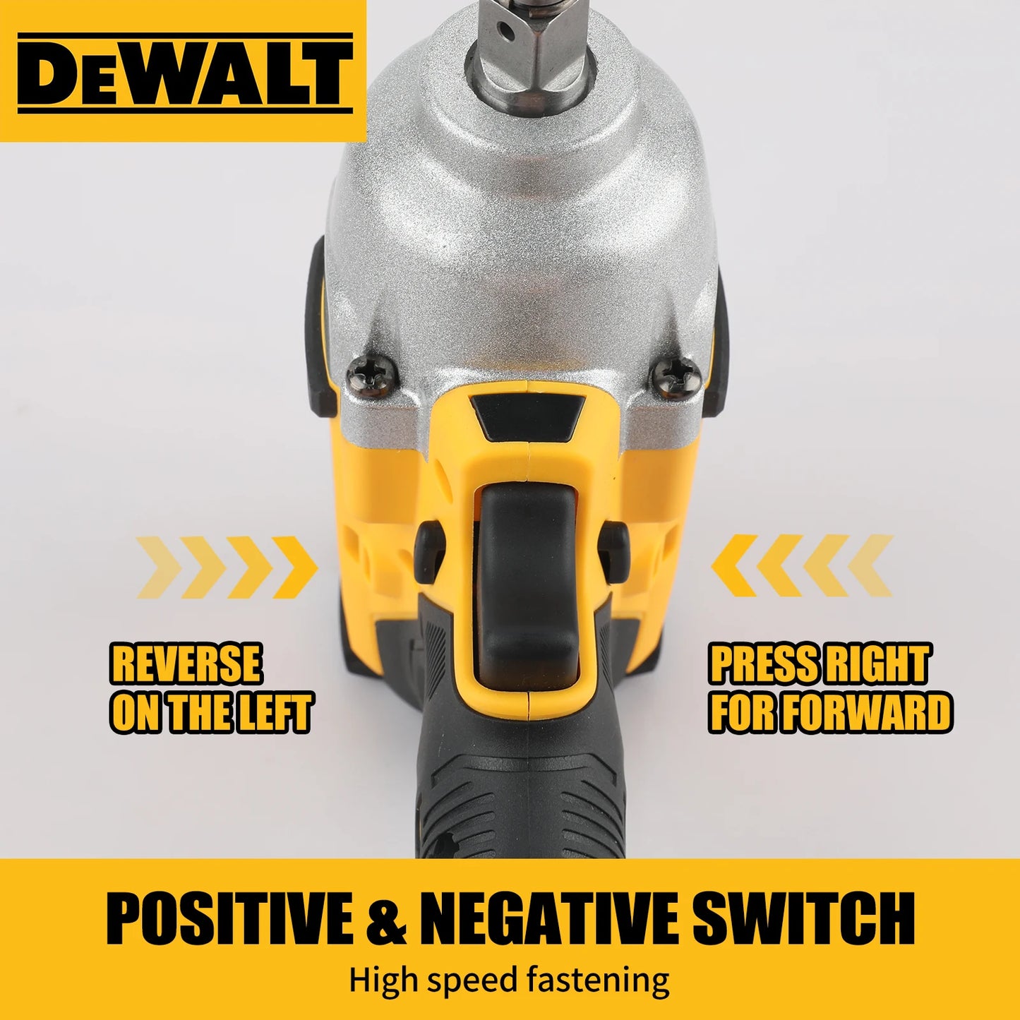 DeWALT Brushless Impact Wrench:20V Power,1898N.M Torque,Pressure-Driven Speed,Double Safety&Ergonomic Design for Heavy-Duty Jobs
