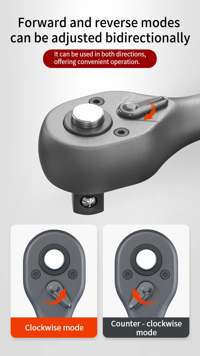 Digital Torque Wrench 0.6-340N.m Adjustable, 2% Accuracy with LED/Buzzer Alert for Car Bike Motorcycle