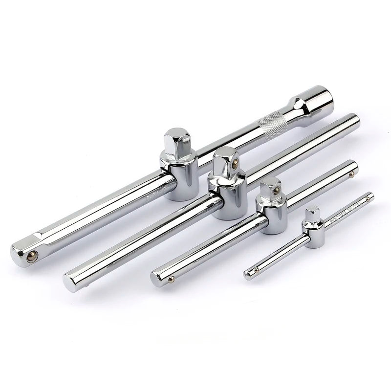 Crv Material 1/4" 3/8" 1/2" Drive Socket Wrench Extension Sliding T Bar Auto Repair Tools Sleeve Slide Bar Spanner