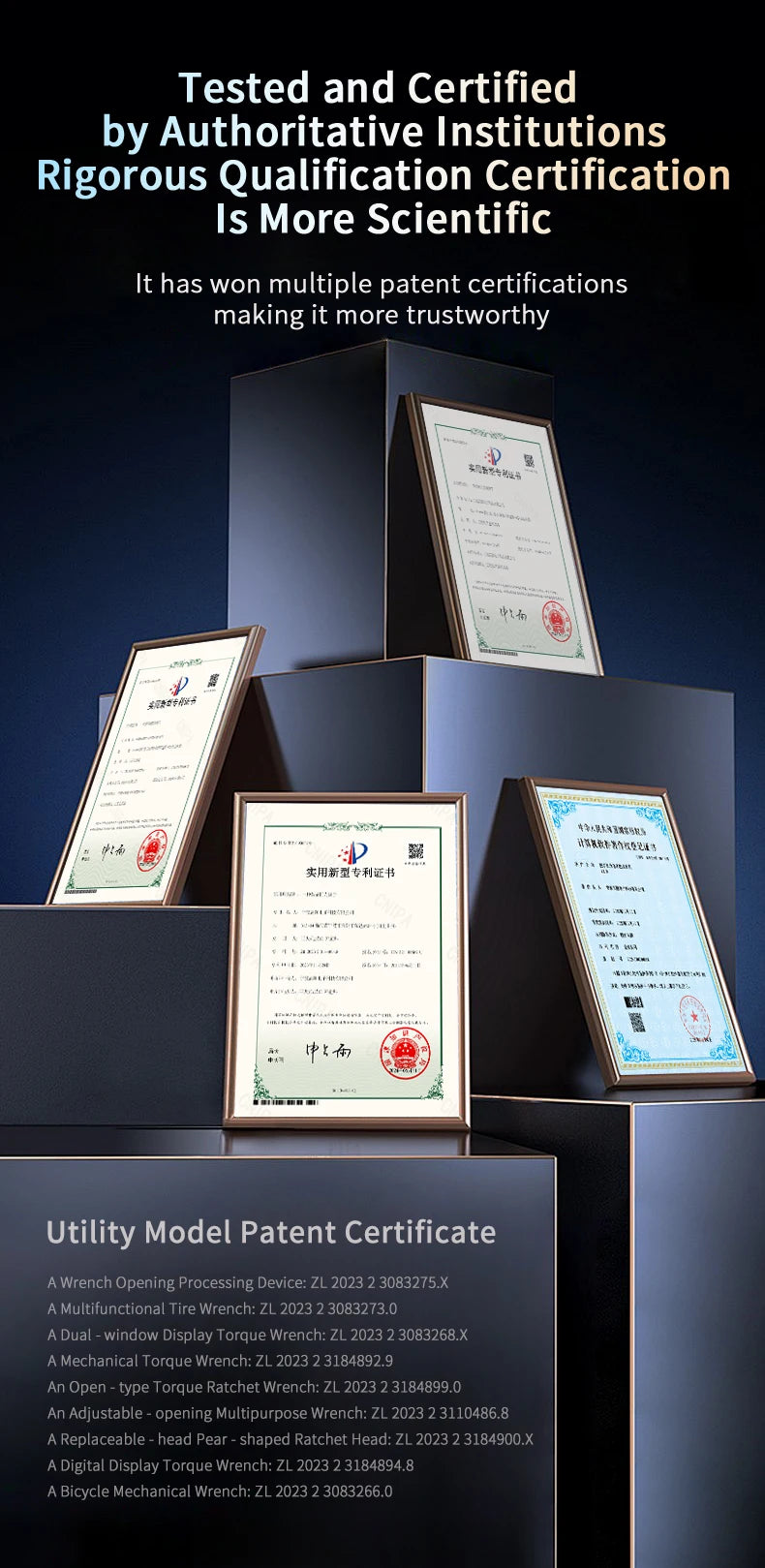 Digital Torque Wrench 0.6-340N.m Adjustable, 2% Accuracy with LED/Buzzer Alert for Car Bike Motorcycle