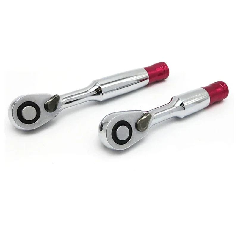 72 Teeth 85mm Torque Ratchet Wrench 1/4'' Mini Socket Wrenches Repair Tool 1/4 Inch Socket Wrench Set 5/6/7/8/9/10/11/12mm